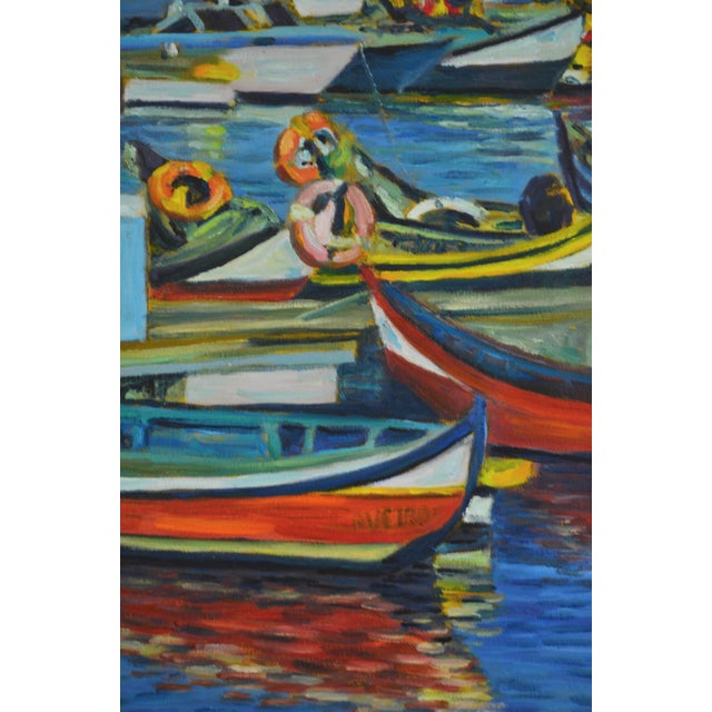 Early 21st Century Patrice Guiraud, City of Aveiro, Portugal, 2019, Oil on Canvas For Sale - Image 5 of 9