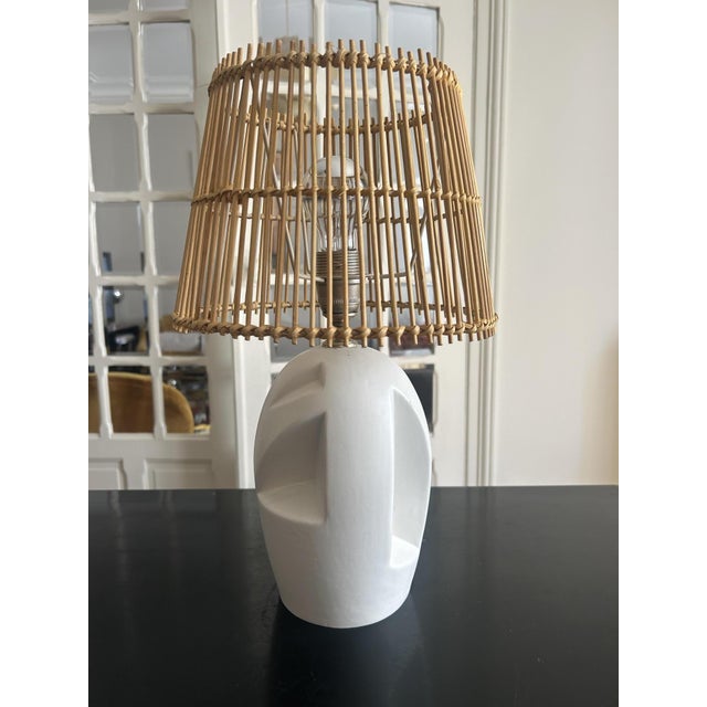 Vintage Openwork Ceramic Table Lamp, 1970s For Sale - Image 4 of 10
