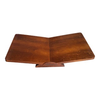 Vintage Wood Coffee Table Bookstand - Mid-Century Modern For Sale