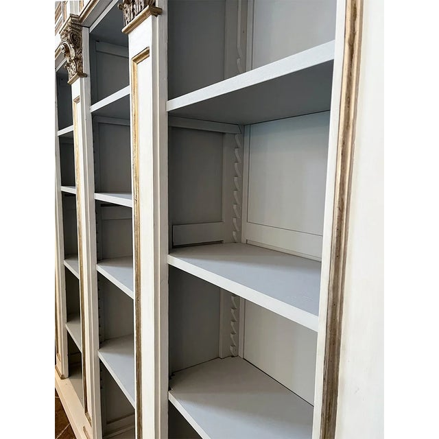 19th Century Pair of 19th Century Italian Neoclassical Painted Bookcases For Sale - Image 5 of 7