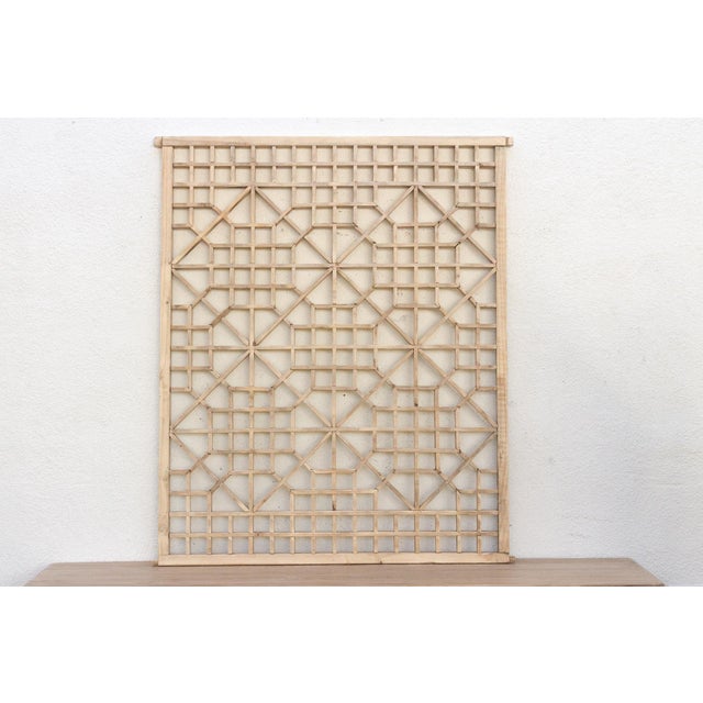 Antique Lattice Sunburst Wall Panel For Sale In Los Angeles - Image 6 of 7