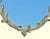 Carolina Mirror Company Vintage Carolina Mirror, Cream Oval Floral & Leaf Wall Mirror With Gold Highlights For Sale - Image 4 of 14