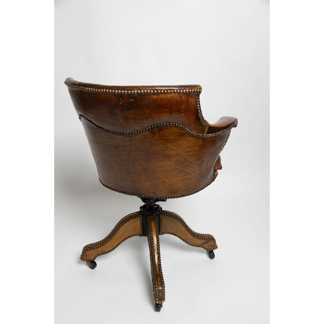 Captain's Swivel Chair, 1920s For Sale - Image 6 of 12