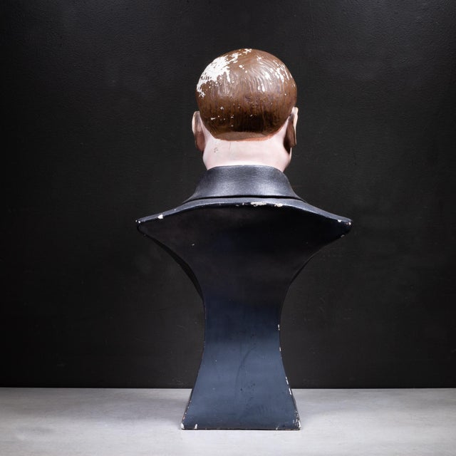 Late 19th Century Antique English Chalkware Mannequin Hat Display Bust c.1880-1930 For Sale - Image 5 of 8