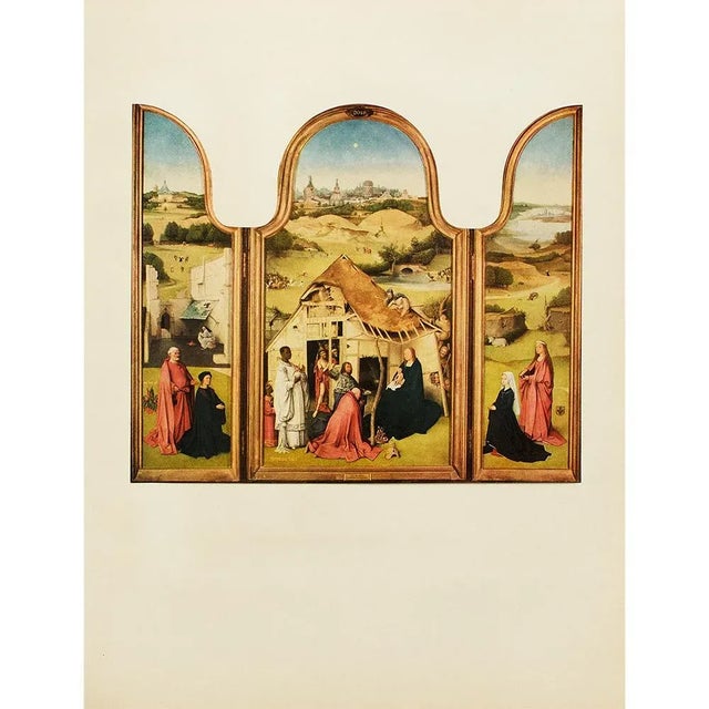 1955 After Bosch "The Epiphany", Vintage Full-Color Print For Sale In Dallas - Image 6 of 8