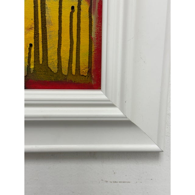 Paint Abstract Bold Composition Painting, Framed For Sale - Image 7 of 12