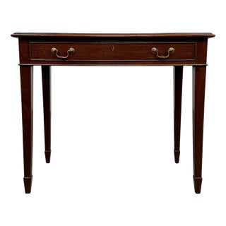 19th Century English Georgian Mahogany Writing Table For Sale
