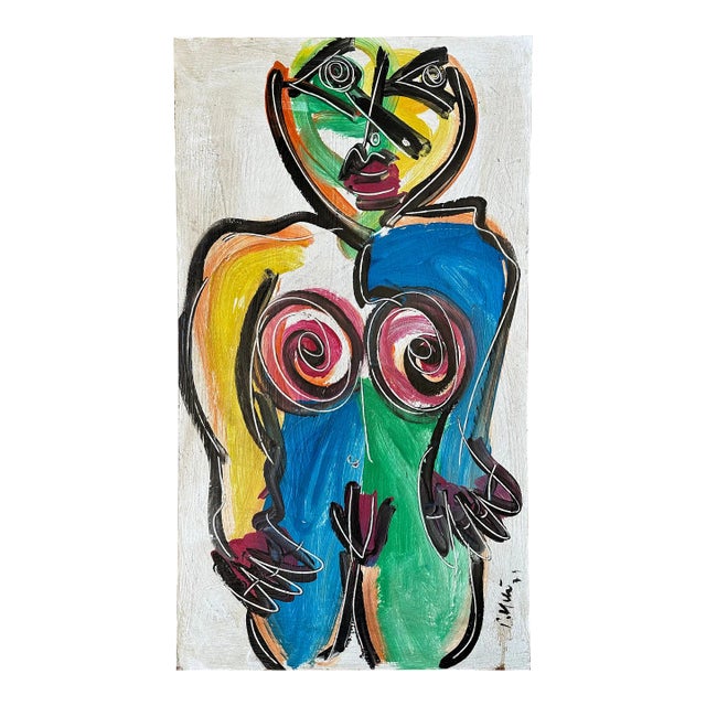 1977 Titled Original Peter Keil Painting - Junge Wilde Collection For Sale
