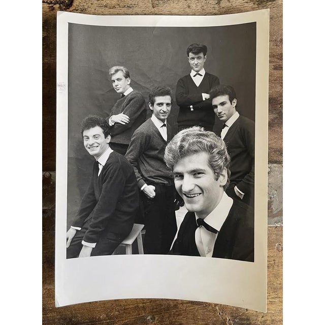 HERMAN LEONARD 1923-2010 Eddy Mitchell and the Black Socks, 1962. Vintage silver gelatin print, author's stamp. back....