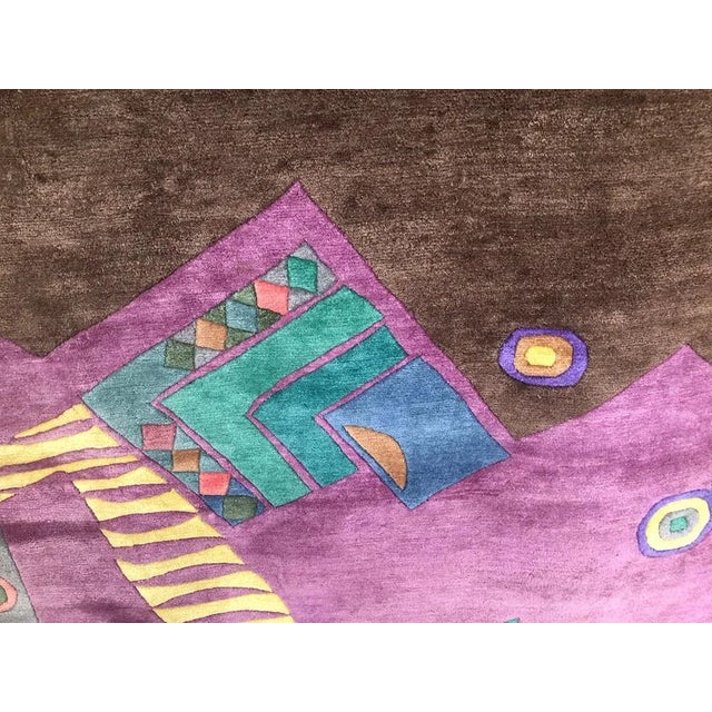 1980s 1980s Vintage Geometric Rug - 9' X 12' 50% Off Now $1,999.00 For Sale - Image 5 of 7