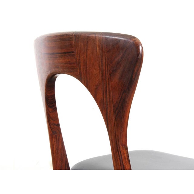 Scandinavian Rosewood Model Peter Side Chairs by Niels Koefoed, 1950s, Set of 4 For Sale - Image 11 of 16