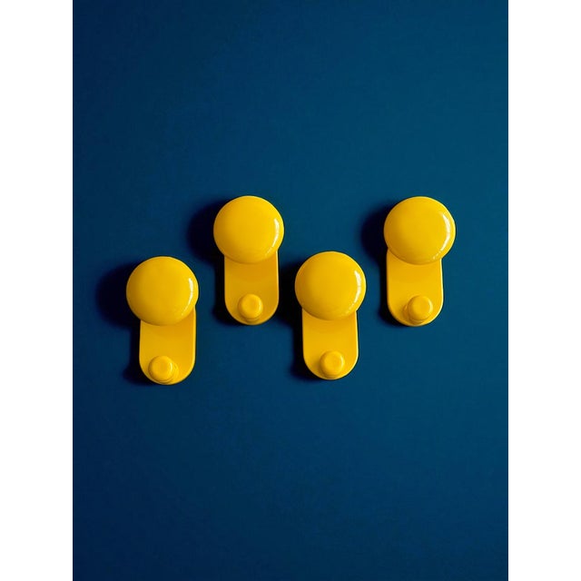 1970s Vintage Coat Hooks by Carlo Bartoli for Con&Con, 1970s, Set of 4 For Sale - Image 5 of 5