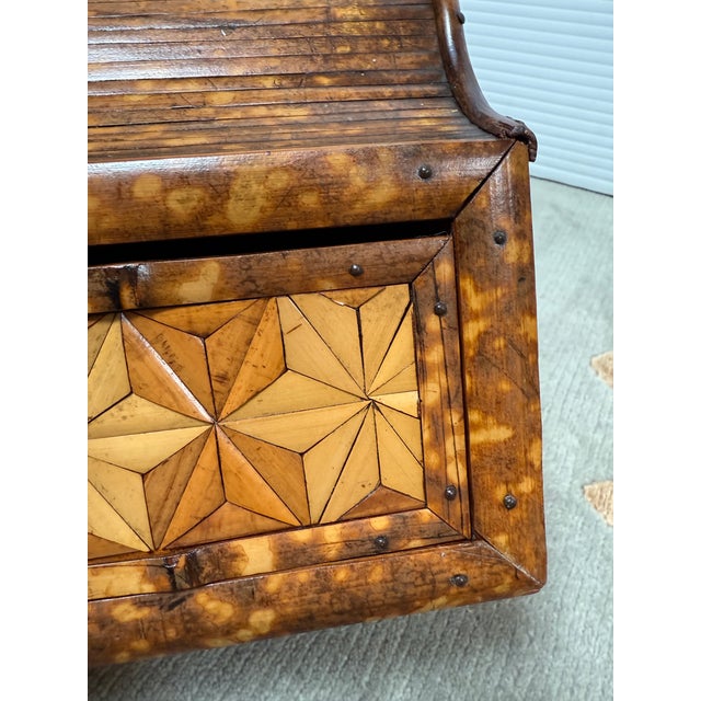 1990s Vintage Bamboo Trinket Box For Sale - Image 5 of 12
