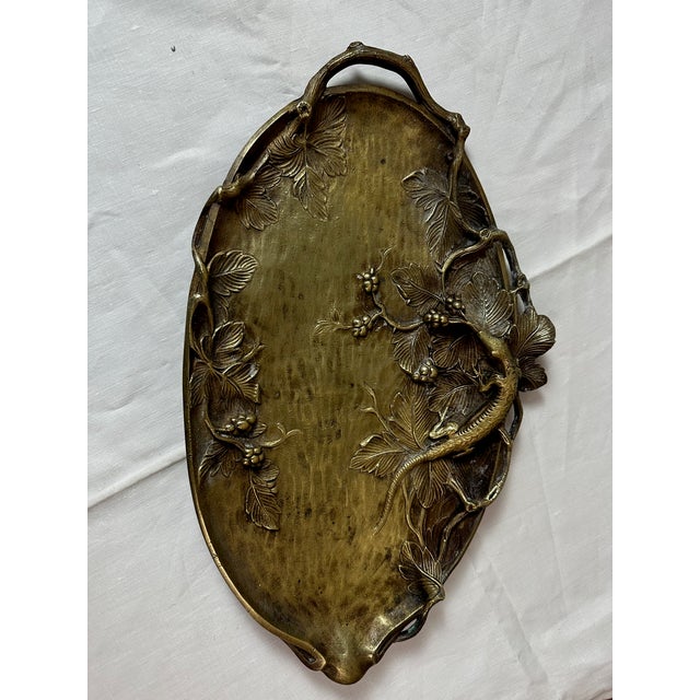 Antique Art Nouveau Trinket Tray, 1890s For Sale - Image 5 of 11