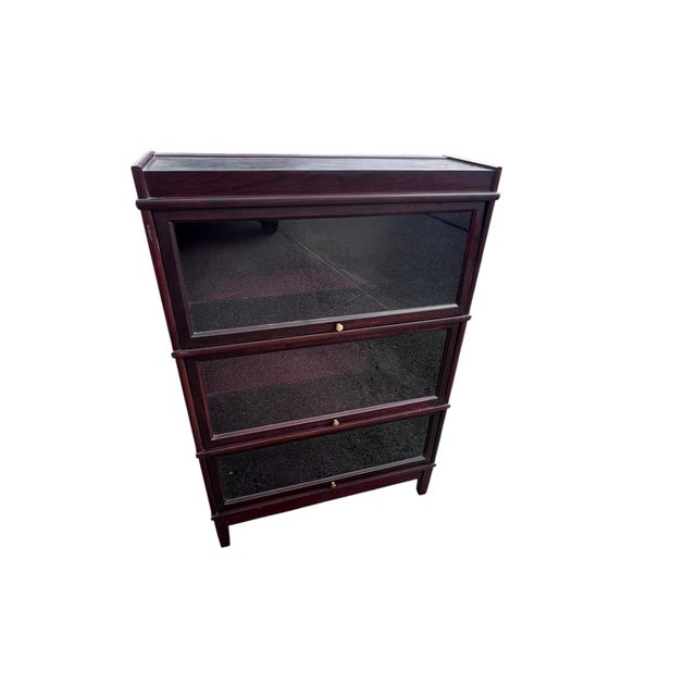 Mid 20th Century Hale 3 Section Mahogany Barrister Bookcase For Sale - Image 4 of 13