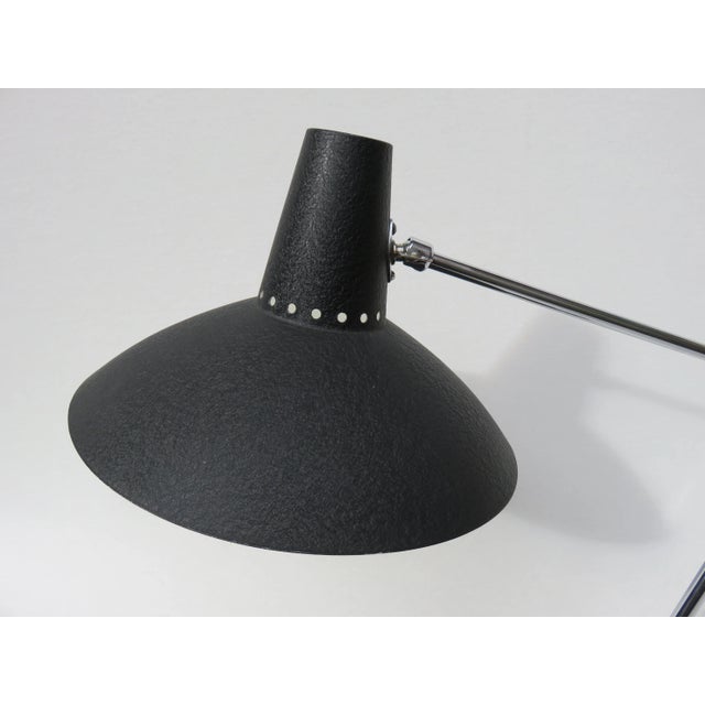 Table Lamp in Black Lacquer and Chrome Plating, 1960s For Sale - Image 6 of 12