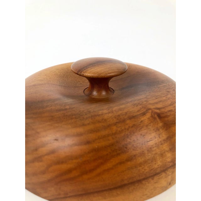 Mid-Century Modern Mid-Century Walnut Bowl, 1960s For Sale - Image 3 of 11