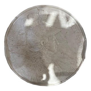 Large Carrara Marble Plaque, 20th Century For Sale