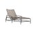 Brown Jordan Kantan Aluminum Suncloth Chaise Lounge, Textured Pewter frame with Mica fabric For Sale - Image 12 of 12