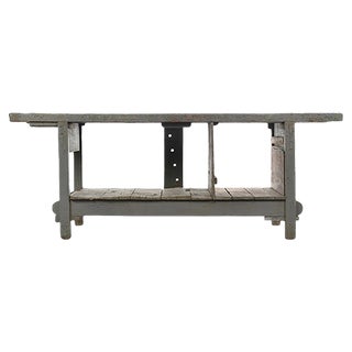 Vintage Teak Wood Table, 1940s For Sale