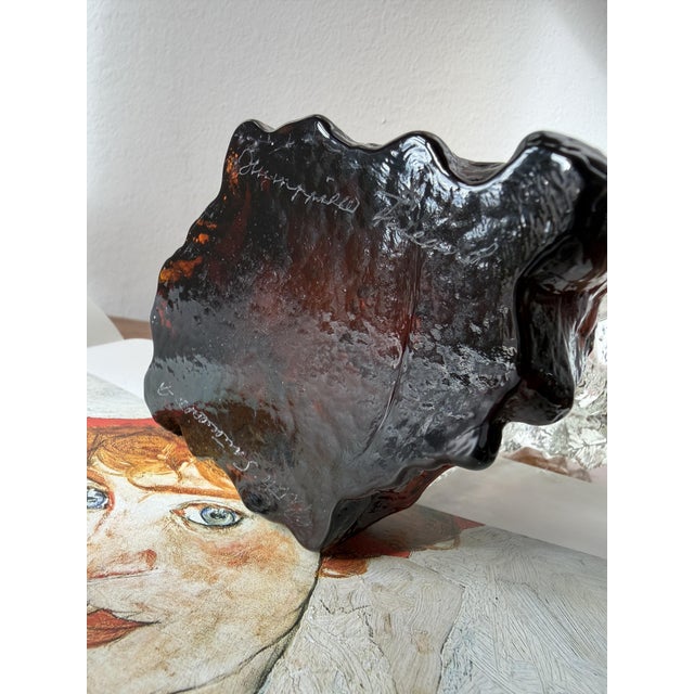 Glass Kasvimaalla Vase by Pertti Santalahti for Humppila, Finland, 1980s For Sale - Image 4 of 18