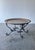 38" Hollywood Regency 1950s Moroccan Hand-Hammered Copper Tray Top Coffee Table With Wrought Iron Base For Sale - Image 10 of 18