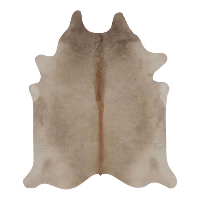 Rug & Kilim’s Large Cowhide Rug in Warm Beige and Cream Tones For Sale