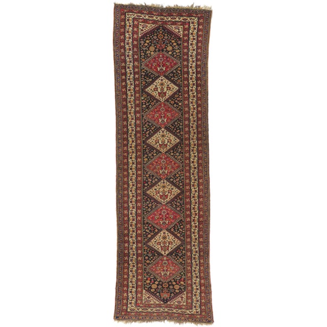 Early 20th Century Antique Persian Shiraz Rug Runner, 03'03 X 10'11 For Sale - Image 10 of 10