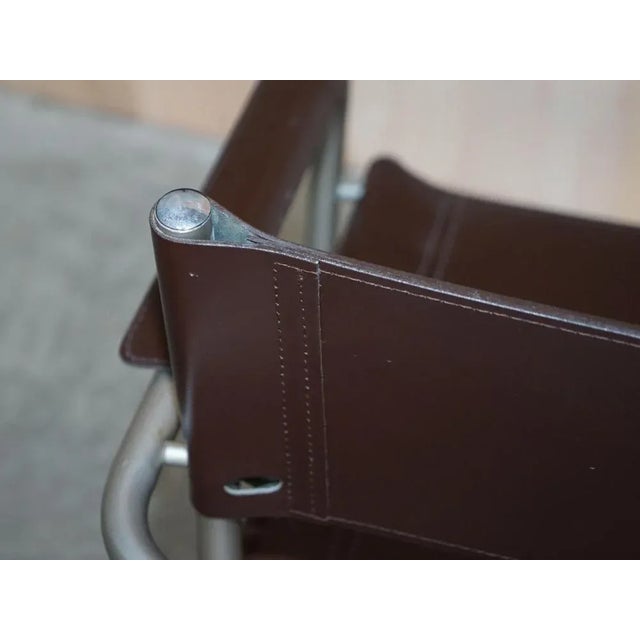 Vintage Leather B34 Armchair by Mart Stam For Sale - Image 17 of 18