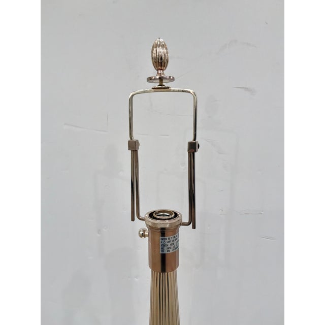 Art Deco Barbara Barry Art Deco Reeded Lamp For Sale - Image 3 of 4