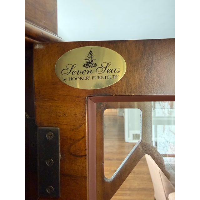 Traditional Hooker Furniture “Seven Seas” Collection Curio China Caninet For Sale - Image 3 of 7