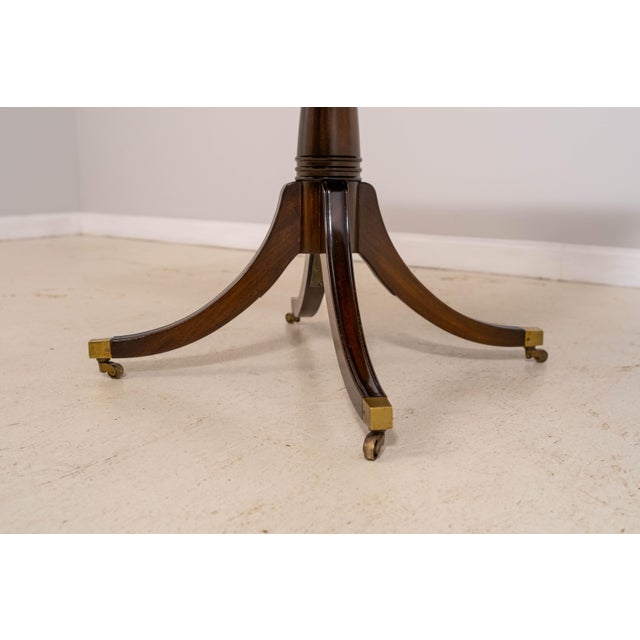 Wood English Square Duncan Phyfe Mahogany Breakfast Table For Sale - Image 7 of 10