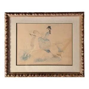 Marie Laurencin Christine Ou l'Amazone Lithograph Signed Numbered in Pencil