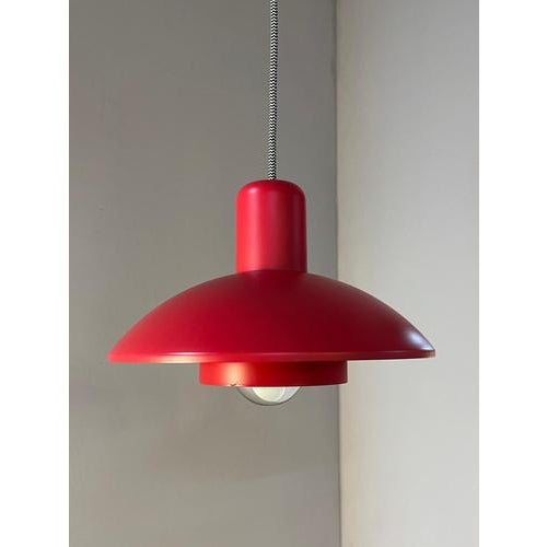 Type 728 Hanging Lamp in Red from Horn For Sale - Image 11 of 11