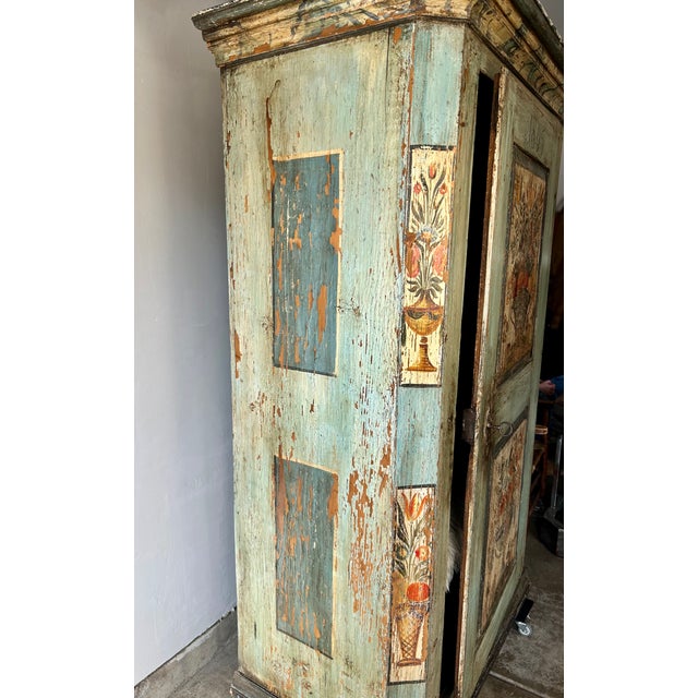 1805 Armoire Tyrolean Alpine Folk Schrank For Sale - Image 4 of 17