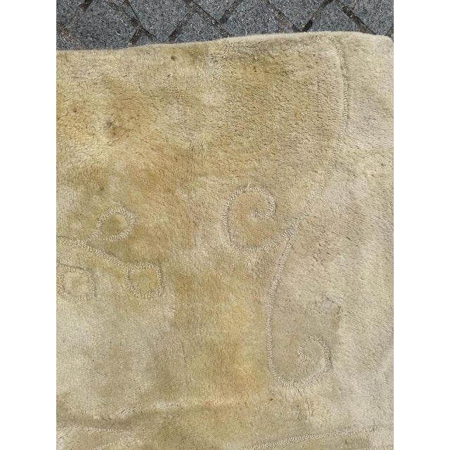 French Modern Serge Lesage Hand Tufted Rug, 1970s For Sale - Image 6 of 15