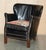 Little Professor Armchairs in Black Leather and Kilim Upholstery by Andrew Martin for Halo, Set of 2 For Sale - Image 12 of 18