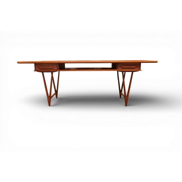 Coffee Table in Teak with Drawers and Magazine Rack by EW Bach, 1960s For Sale - Image 18 of 18