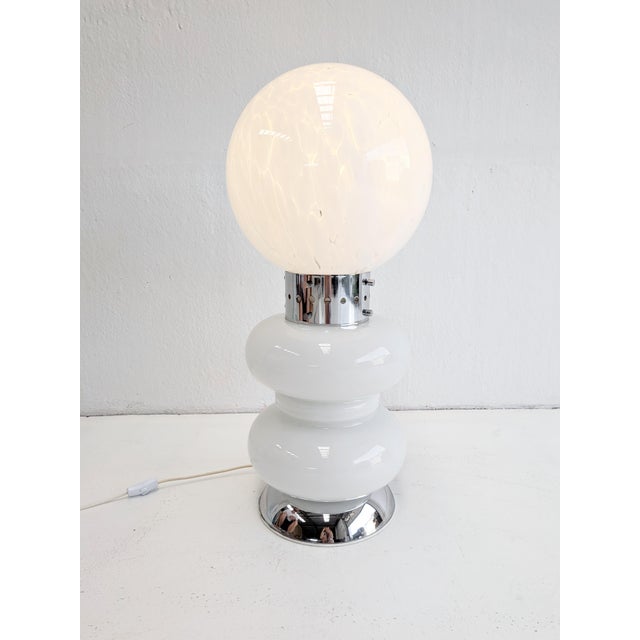 Italian Space Age Floor Lamp in Murano Glass, 1970s For Sale - Image 3 of 6