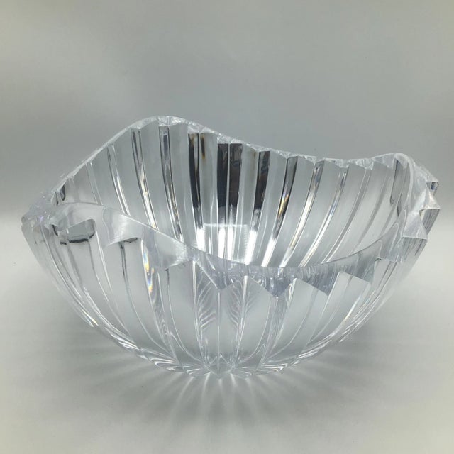Mikasa Coronation Crystal Ribbed Bowl For Sale - Image 13 of 13