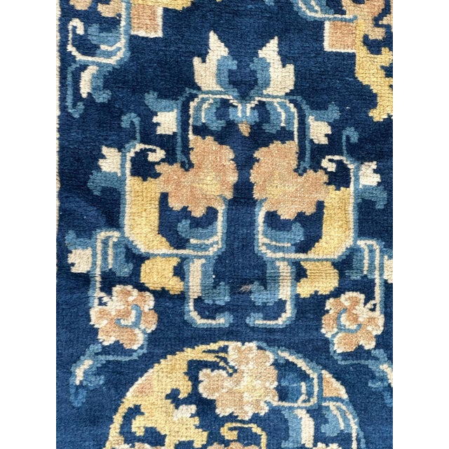 Antique Chinese Cotton and Wool Rug For Sale - Image 14 of 18