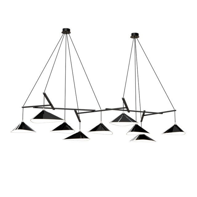 Emily Group of Nine in High Gloss Paint Pendant Light from Moss Objects For Sale - Image 6 of 6