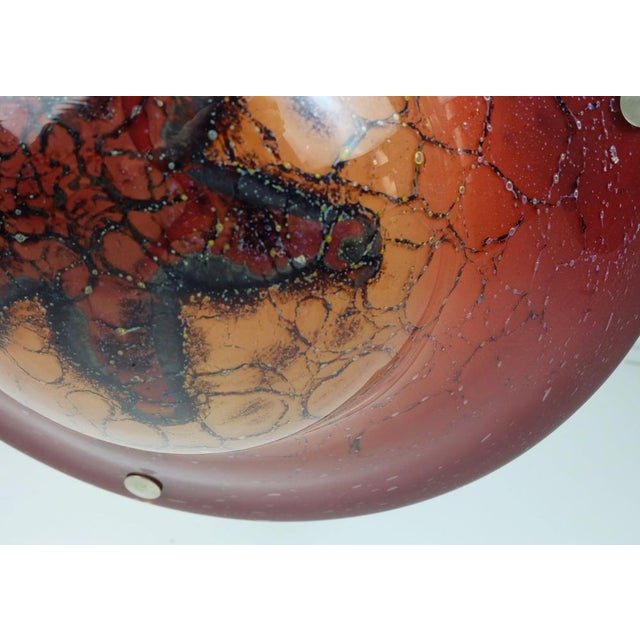 Glass Art Deco Ikora Pendant Light from WMF, 1930s For Sale - Image 7 of 11