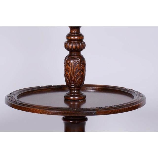 Art Deco Floor Lamp in Oak, 1920s For Sale - Image 4 of 15