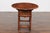 Late 19th Century English Drop-Leaf Yew Wood Side Table with Single Drawer and Side Stretcher For Sale - Image 10 of 11