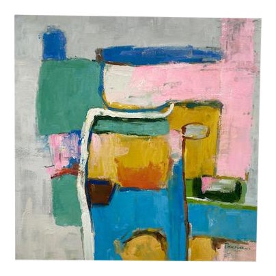 Original Abstract Oil Painting By Prezna Chairish