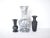 Contemporary Collection of 3 Vintage Grey Marble Vases For Sale - Image 3 of 11
