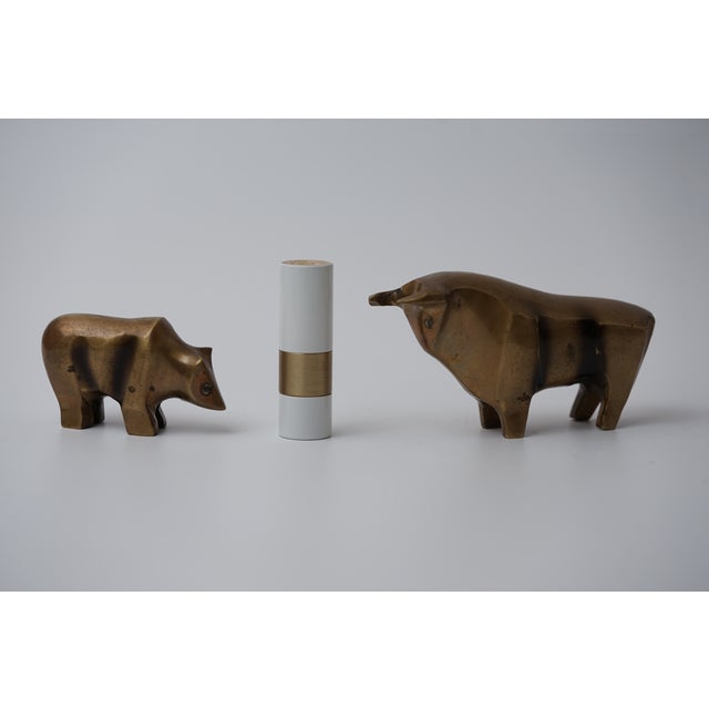 Bull and Bear Stock Exchange Bronze According to Reinhard Dachlauer, 1980s, Set of 2 For Sale - Image 12 of 13