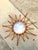Mid-Century Modern Vintage Italian Bent Rattan Sunburst Mirror For Sale - Image 3 of 12