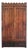 19th C. Walnut Cabinet With Scallop Trim American Primitive Armoire Closet For Sale